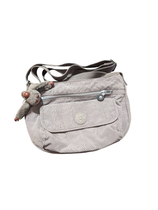 Kipling Handbags - Kipling Gray Lightweight Crossbody Bag Adjustable Strap & Monkey Keychain